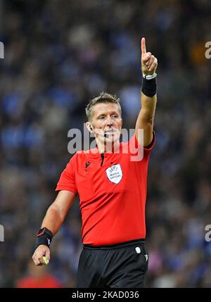 1st novembre 2022: Estadio Dragao, Porto, Portogallo: Arbitro Daniele Orsato, durante la partita dei Champions Leage, FC Porto contro Atletico Madrid: UEFA Champions League 2022 Foto Stock