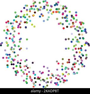 disegno di sfondo vettoriale a particelle di cerchio colorate Illustrazione Vettoriale