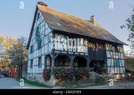 Un primo piano di un Ecomuseo d'Alsazia in Francia Foto Stock