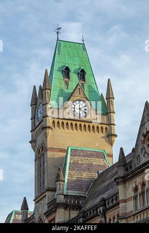 Torre dell'Orologio, la Guildhall, Winchester, Hampshire, Inghilterra, Gran Bretagna Foto Stock