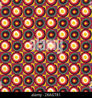 Pattern senza cuciture di tratti colorati radiali astratti Illustrazione Vettoriale