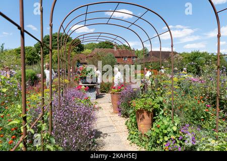 Perch Hill - Sarah Ravens Cutting Garden aperto giorno, East Sussex, Inghilterra, Regno Unito Foto Stock
