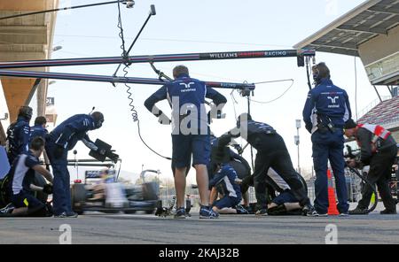 Felipe massa e Williams durante le F1 prove del circuito Barcellona-Catalunya, il 04 marzo 2016. Foto Stock