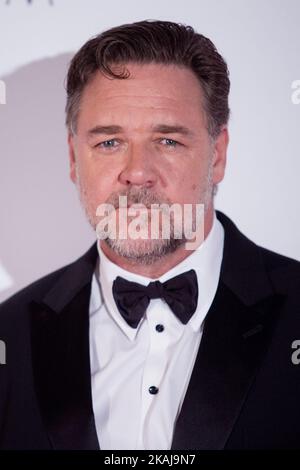 L'attore Russell Crowe partecipa alla prima dei Nice Guys allo Space moderno il 20 maggio 2016 a Roma. Foto Stock