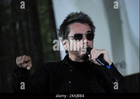 Jean Michel Jarre, compositore di musica elettronica, durante il primo giorno del festival di musica elettronica Sonar 2016, a Barcellona. (Foto di Joan Cros/NurPhoto) *** Please use Credit from Credit Field *** Foto Stock