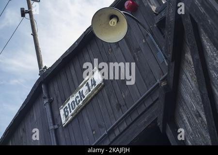 Campo di concentramento di Majdanek a Lublino (Polonia) il 17 agosto 2016. Il campo di concentramento di Majdanek era un campo di sterminio costruito nel 1941 per ordine del comandante delle SS, Heinrich Himmler. (Foto di Oscar Gonzalez/NurPhoto) *** Please use Credit from Credit Field *** Foto Stock