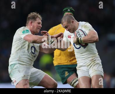 Inglese Mike Brown durante l'Old Mutual Wealth Series match tra l'Inghilterra contro l'Australia allo stadio Twickenham , Londra, Gran Bretagna - 03 Dicembre 2016 (Foto di Kieran Galvin/NurPhoto) *** Please use Credit from Credit Field *** Foto Stock