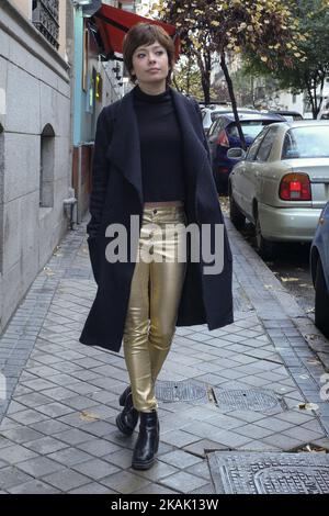 L'attrice Anna Castillo posa durante una sessione di foto il 15 dicembre 2016 a Madrid, Spagna. (Foto di Oscar Gonzalez/NurPhoto) *** Please use Credit from Credit Field *** Foto Stock