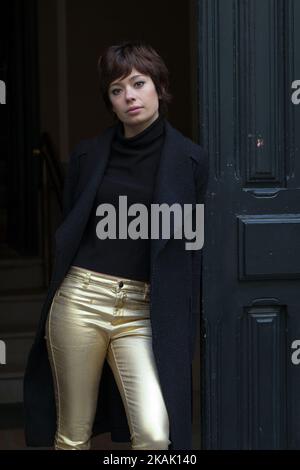 L'attrice Anna Castillo posa durante una sessione di foto il 15 dicembre 2016 a Madrid, Spagna. (Foto di Oscar Gonzalez/NurPhoto) *** Please use Credit from Credit Field *** Foto Stock