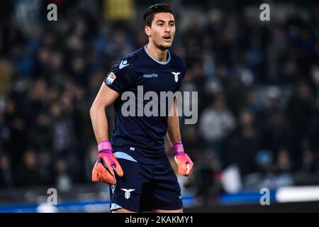 Thomas Strakosha del Lazio durante la Serie Una partita tra Lazio e Milano allo Stadio Olimpico di Roma il 13 febbraio 2017. (Foto di Giuseppe Maffia/NurPhoto) *** Please use Credit from Credit Field *** Foto Stock