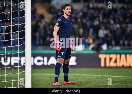 Thomas Strakosha del Lazio durante la Serie Una partita tra Lazio e Milano allo Stadio Olimpico di Roma il 13 febbraio 2017. (Foto di Giuseppe Maffia/NurPhoto) *** Please use Credit from Credit Field *** Foto Stock