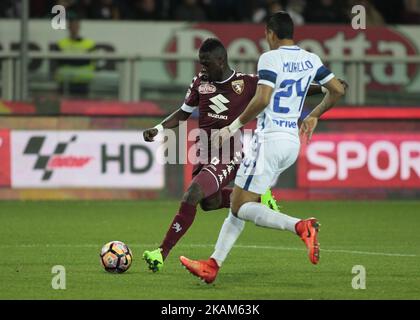 Afriyie Acquah in azione durante la Serie A match tra FC Torino e FC Internazionale allo Stadio Olimpico di Torino il 18 marzo 2017 a Torino. (Foto di Loris Roselli/NurPhoto) *** Please use Credit from Credit Field *** Foto Stock