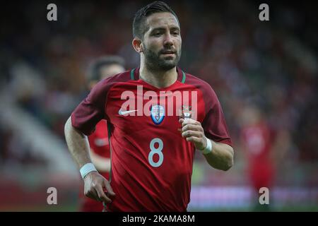 Centrocampista portoghese Joao Moutinho durante la partita amichevole della Coppa del mondo FIFA 2018 tra Portogallo e Svezia all'Estadio dos Barreiros il 28 marzo 2017 a Funchal, Madeira, Portogallo. (Foto di Bruno Barros / DPI / NurPhoto ) *** Please use Credit from Credit Field *** Foto Stock