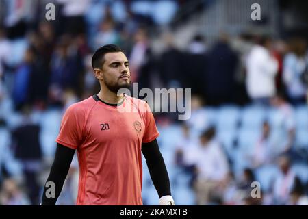 Sergio Romero portiere del Manchester United (20) durante il round della UEFA Europe League di 2 partita di prima tappa tra Celta de Vigo e Manchester United allo stadio di Balaidos il 4 maggio 2017 a Vigo, Spagna. (Foto di Jose Manuel Alvarez Rey/NurPhoto) *** Please use Credit from Credit Field *** Foto Stock