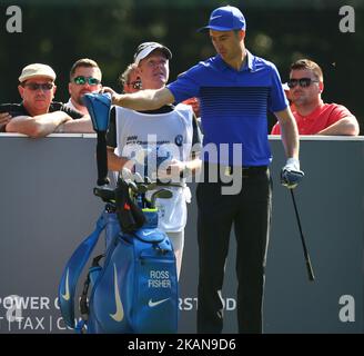 Ross Fisher of England durante 1st Round per il 2017 BMW PGA Championship sul campo ovest a Wentworth il 25 maggio 2017 in Virginia Water, Inghilterra (Photo by Kieran Galvin/NurPhoto) *** Please use Credit from Credit Field *** Foto Stock