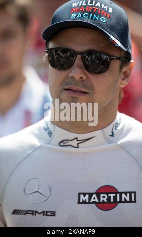 Felipe massa del Brasile e il pilota Williams Martini Racing arrivano alla qualificazione sulla Formula 1 del Gran Premio di Monaco il 27 maggio 2017 a Monte Carlo, Monaco. (Foto di Robert Szaniszló/NurPhoto) *** Please use Credit from Credit Field *** Foto Stock