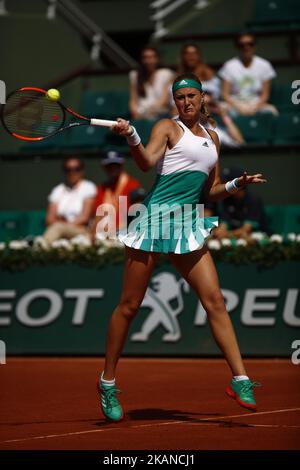 Kristina MLADENOVIC (fra) durante il Roland Garros French Tennis Open 2017, il 29 maggio 2017, allo stadio Roland Garros di Parigi. (Foto di Mehdi Taamallah/NurPhoto) *** Please use Credit from Credit Field *** Foto Stock