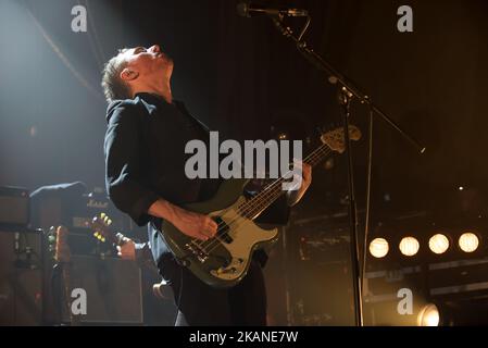 Il celebre frontman britannico Liam Gallagher si esibisce presso Electric Brixton, il suo primo tour solista a londra il 1st giugno 2017. L'ex cantante Oasis e Beady Eye, esegue canzoni dal vivo del suo primo album solista "As You Were" con la sua band che include l'ex Babishambles, Drew McConnell (basso) e l'ex Kasabian e Beady Eye, Jay Mehler (chitarra). (Foto di Alberto Pezzali/NurPhoto) *** Please use Credit from Credit Field *** Foto Stock