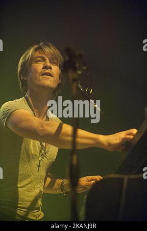 Taylor Hanson della band pop rock americana Hanson suona sul palco a Fabrique il 7 giugno 2017 a Milano. (Foto di Romano Nunziato/NurPhoto) *** Please use Credit from Credit Field *** Foto Stock