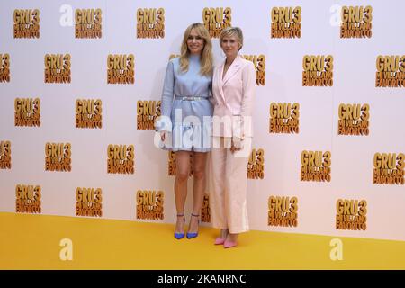 Patricia Conde e Kristen Wiig sono presenti alla foto 'Gru Me 3' ('mi Villano Favorito) all'Hotel Santo Mauro il 20 giugno 2017 a Madrid, Spagna (Foto di Oscar Gonzalez/NurPhoto) *** Please use Credit from Credit Field *** Foto Stock