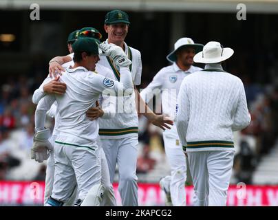 Durante il Test Match International Series Day, una partita tra Inghilterra e Sud Africa presso il Kia Oval Ground di Londra, Regno Unito, il 27 luglio 2017. (Foto di Kieran Galvin/NurPhoto) *** Please use Credit from Credit Field *** Foto Stock