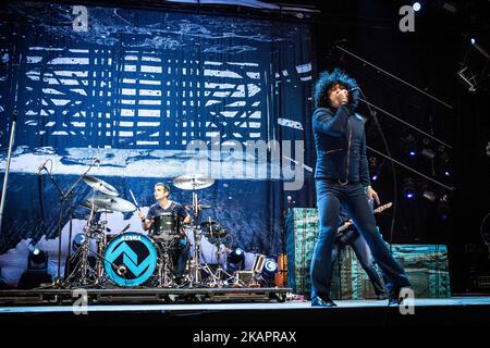 La band punk rock americana al Drive in ha suonato dal vivo al Lowlands Festival 2017 Biddinghuizen, Olanda, il 20 agosto 2017 durante il terzo giorno del famoso festival di musica olandese. (Foto di Roberto Finizio/NurPhoto) Foto Stock