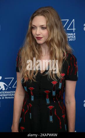 Amanda Seyfried partecipa alla fotocellula 'First Reformed' durante il 74th° Festival del Cinema di Venezia, il 31 agosto 2017 a Venezia. (Foto di Matteo Chinellato/NurPhoto) Foto Stock