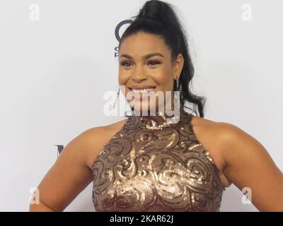 Il cantante Jordin Sparks partecipa alla Miss America Competition Press Conference 2018 alla Boardwalk Hall Arena il 10 settembre 2017 ad Atlantic City, New Jersey. (Foto di Kyle Mazza/NurPhoto) Foto Stock