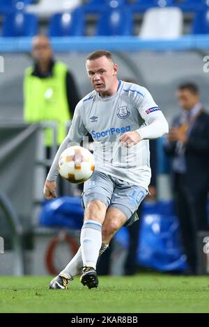 UEFA Europa League: Gruppo e Atalanta BC contro Everton FC Wayne Rooney di Everton al Mapei Stadium di Reggio Emilia, Italia il 14 settembre 2017. Foto Matteo Ciambelli / NurPhoto (Foto di Matteo Ciambelli/NurPhoto) Foto Stock