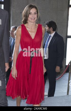 Regina Letizia di Spagna partecipa al concerto di anniversario del Vocento al Teatro Real il 21 settembre 2017 a Madrid, Spagna. (Foto di Oscar Gonzalez/NurPhoto) Foto Stock