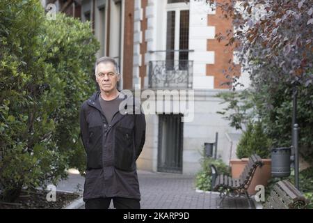 Miguel Angel sola partecipa alla presentazione 'El ultimo Traje' di Madrid alla Casa de America il 4 ottobre 2017 a Madrid, Spagna. (Foto di Oscar Gonzalez/NurPhoto) Foto Stock