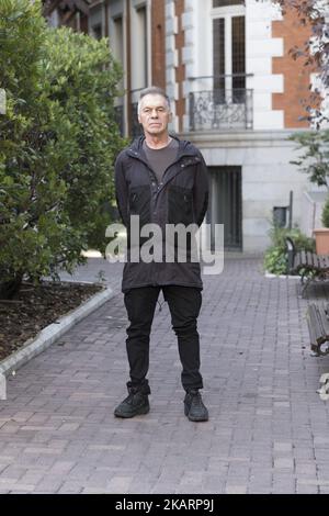 Miguel Angel sola partecipa alla presentazione 'El ultimo Traje' di Madrid alla Casa de America il 4 ottobre 2017 a Madrid, Spagna. (Foto di Oscar Gonzalez/NurPhoto) Foto Stock