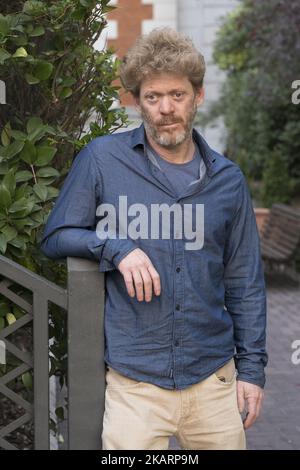 Il regista Pablo Solarz partecipa alla presentazione 'El ultimo Traje' di Madrid a Casa de America il 4 ottobre 2017 a Madrid, Spagna (Foto di Oscar Gonzalez/NurPhoto) Foto Stock