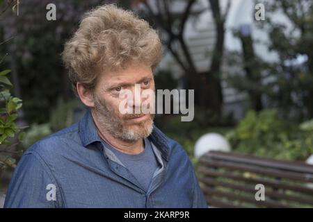 Il regista Pablo Solarz partecipa alla presentazione 'El ultimo Traje' di Madrid a Casa de America il 4 ottobre 2017 a Madrid, Spagna (Foto di Oscar Gonzalez/NurPhoto) Foto Stock