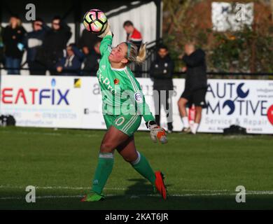 Fran Kitching of Watford Ladies durante il Women's Super League 2 partita tra Watford Ladies v Tottenham Hotspur Ladies, al Kings Langley FC di Hertfordshire, Regno Unito il 29 ottobre 2017. (Foto di Kieran Galvin/NurPhoto) Foto Stock