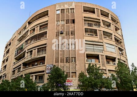 Edificio di appartamenti a Dusk - Riyadh Foto Stock