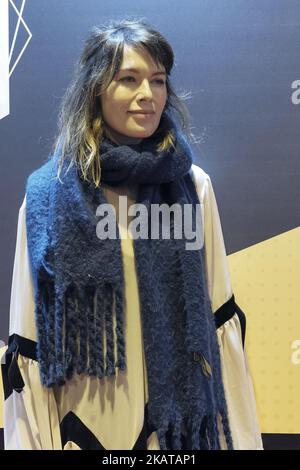L'attrice britannica Lena Headey si presenta per i fotografi alla fiera Heroes Comic con di Madrid, Spagna, il 11 novembre 2017. (Foto di Oscar Gonzalez/NurPhoto) Foto Stock