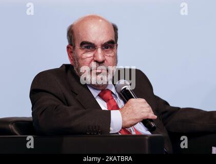 Jose Graziano da Silva, Direttore Generale della FAO al gruppo di partenariato di Marrakech alla conferenza delle Figi del COP23 a Bonn, in Germania, il 14th novembre 2017. Il COP23 è organizzato dalla Convenzione quadro delle Nazioni Unite sui cambiamenti climatici. (Foto di Dominika Zarzycka/NurPhoto) Foto Stock