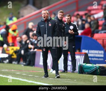 Charlton Athletic Assistant Manager Lee Bowyer durante la Sky Bet League una partita tra Charlton Athletic contro Blackpool al Valley Stadium Londra il 23 dicembre 2017 (Foto di Kieran Galvin/NurPhoto) Foto Stock