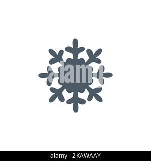 icona fiocco di neve. Illustrazione vettoriale Illustrazione Vettoriale