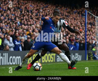 Chelsea's Eden Hazard durante la partita di fa Cup 4th Round tra Chelsea contro Newcastle United a Stanford Bridge a Londra, Regno Unito il 28 gennaio 2018. (Foto di Kieran Galvin/NurPhoto) Foto Stock