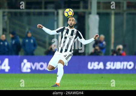 Mehdi Benatia della Juventus durante la serie Un incontro tra ACF Fiorentina e Juventus allo Stadio Artemio Franchi il 9 febbraio 2018 a Firenze. (Foto di Matteo Ciambelli/NurPhoto) Foto Stock