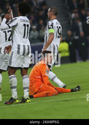 Stadio Allianz, Torino, Italia, 02 novembre 2022, Wojciech Szczesny (Juventus FC), portiere, deluso durante Juventus FC vs Parigi Saint-Germai Foto Stock