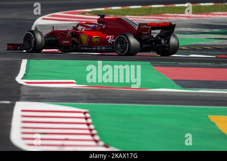 07 Kimi Raikkonen dalla Finlandia Scuderia Ferrari SF71H durante il quarto giorno del F1 Test invernali al circuito di Catalunya il 9 marzo 2018 a Montmelo, Spagna. (Foto di Xavier Bonilla/NurPhoto) Foto Stock