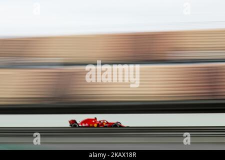 07 Kimi Raikkonen dalla Finlandia Scuderia Ferrari SF71H durante il quarto giorno del F1 Test invernali al circuito di Catalunya il 9 marzo 2018 a Montmelo, Spagna. (Foto di Xavier Bonilla/NurPhoto) Foto Stock