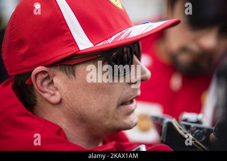 07 Kimi Raikkonen dalla Finlandia Ritratto della Scuderia Ferrari SF71H durante il quarto giorno del F1 Test invernali al circuito di Catalunya il 9 marzo 2018 a Montmelo, Spagna. (Foto di Xavier Bonilla/NurPhoto) Foto Stock