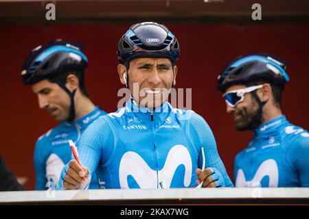 02 QUINTANA, Nairo (col) del TEAM MOVISTAR durante la 98th volta Ciclista a Catalunya 2018 / fase 1 Calella - Calella del 152,3km durante il Tour di Catalunya, 19th marzo 2018 a Calella, Spagna. (Foto di Xavier Bonilla/NurPhoto) Foto Stock