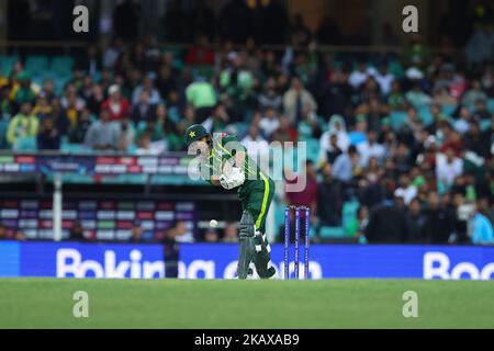 SCG, NSW, Australia: 3rd novembre 2022; T20 Coppa del mondo di cricket, Pakistan contro Sud Africa: Mohammad Haris del Pakistan è fuori LBW per 28 corse Foto Stock