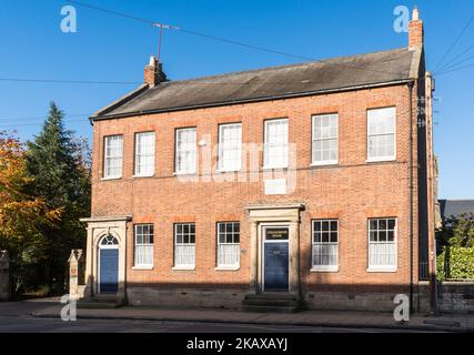 Collingwood House, ex casa del vice ammiraglio Lord Collingwood, a Morpeth, Northumberland, Inghilterra, Regno Unito Foto Stock