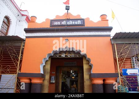 Il Tempio di Danteshwari è il centro della famosissima Bastar Dussehra. Foto Stock